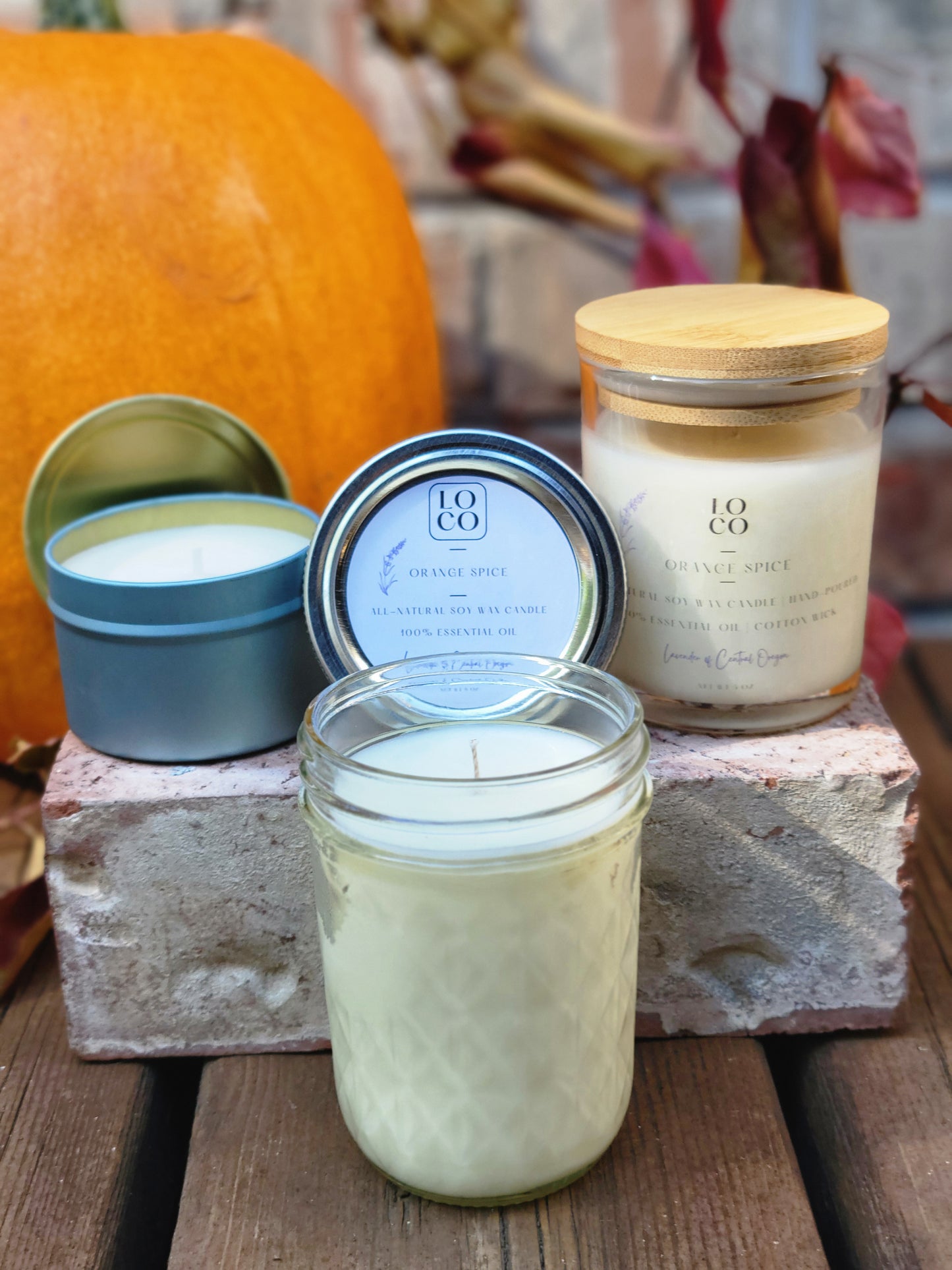 Orange Spice Essential Oil Soy Wax Candle