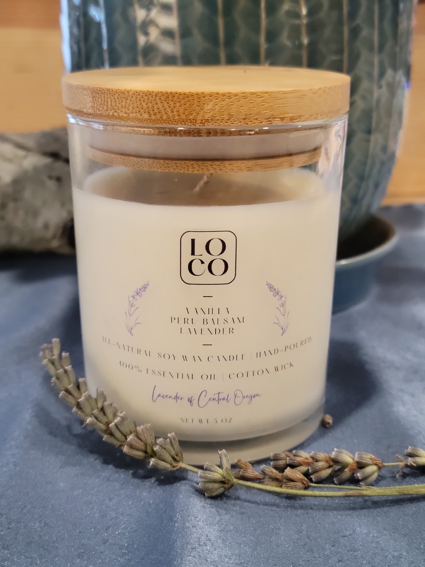 Vanilla & Lavender Essential Oil Soy Wax Candle