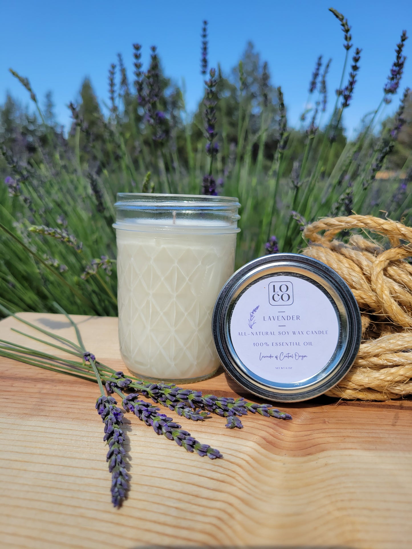 Lavender Essential Oil Soy Wax Candle